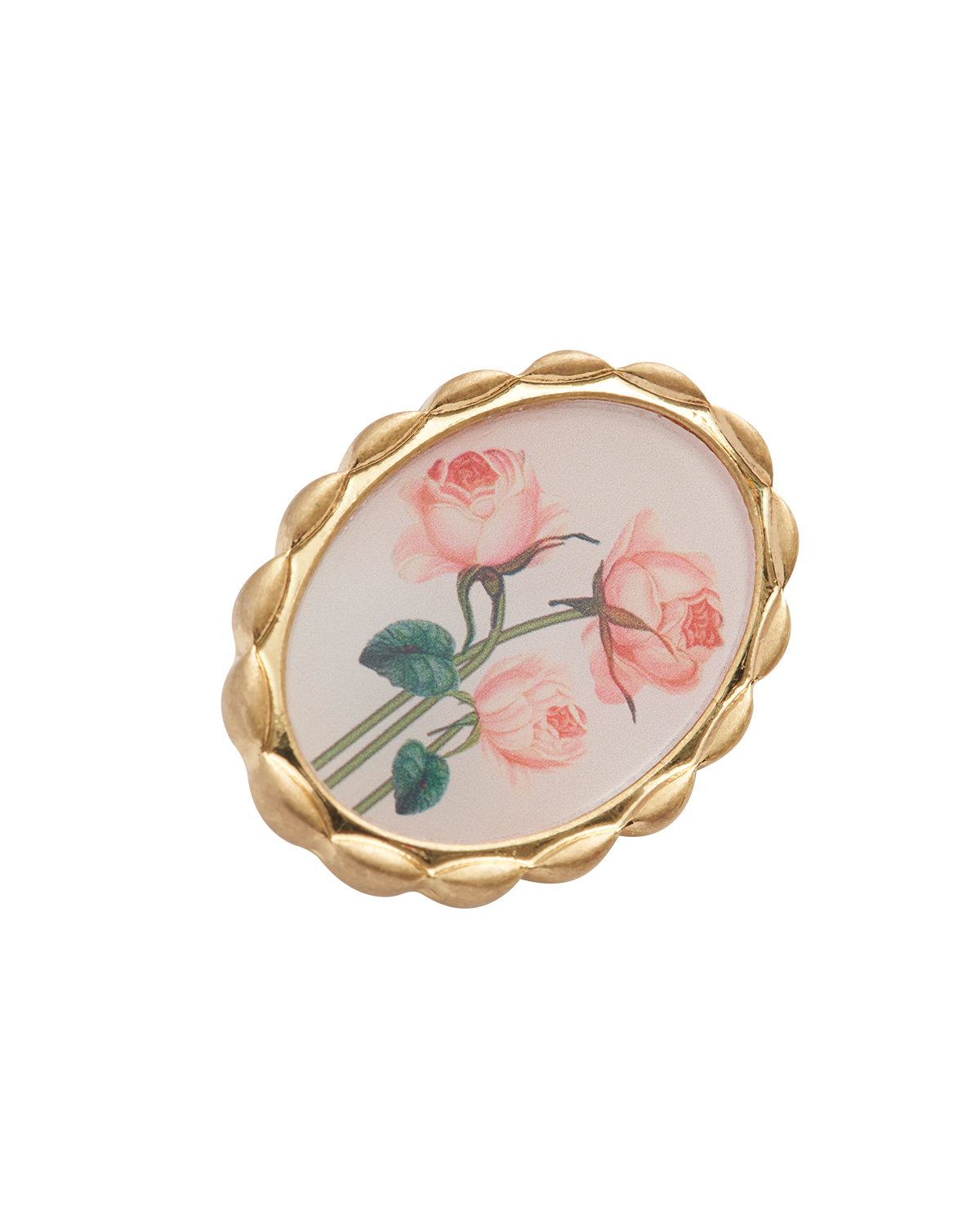 Broche de rosas con marco