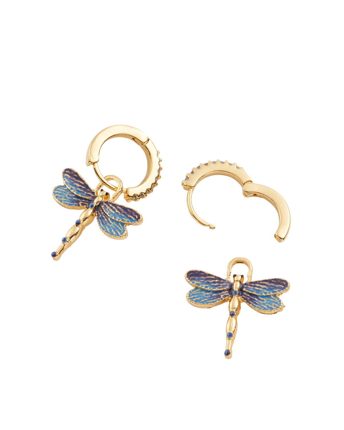 Dragonfly Crystal Earrings