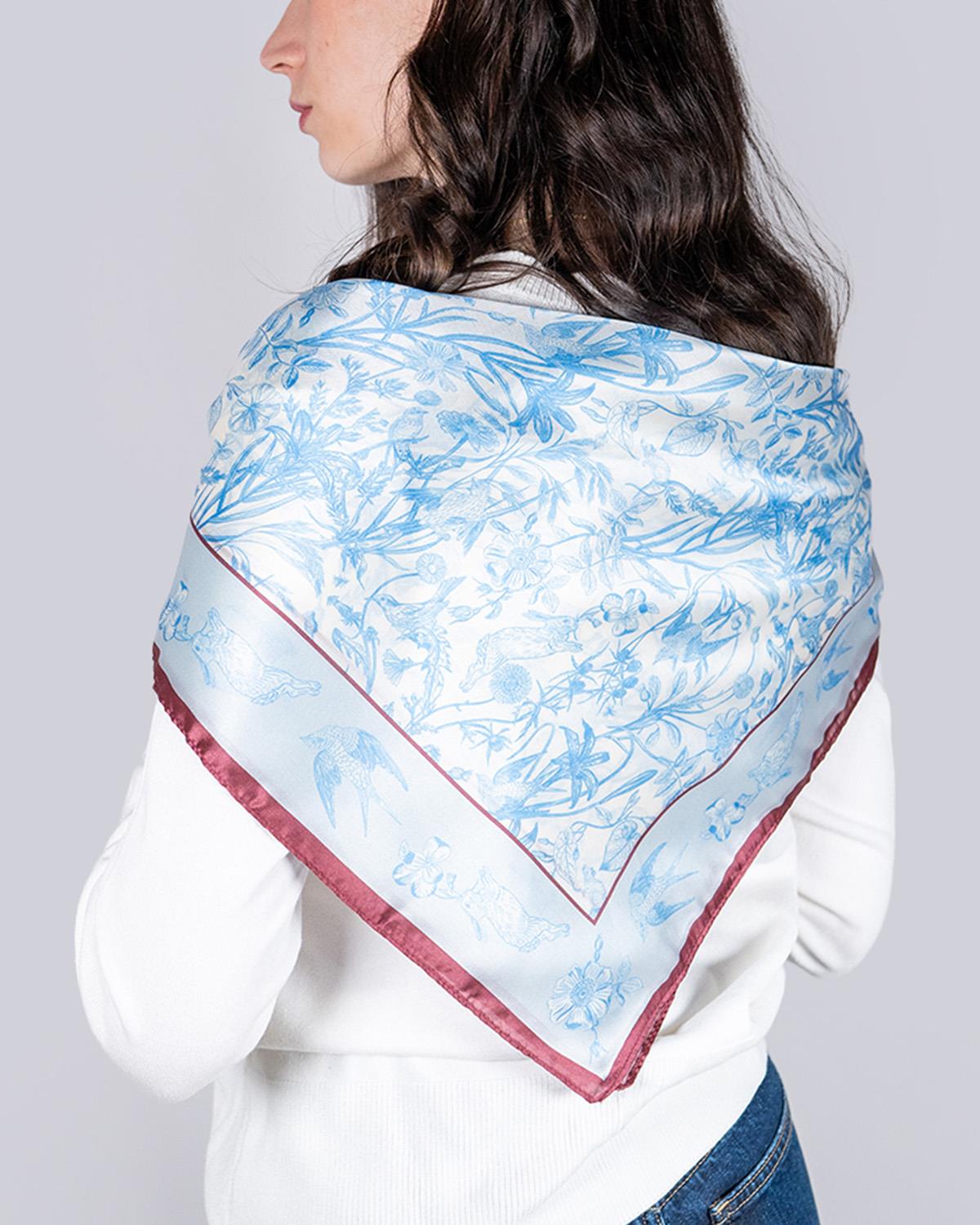 Pañuelo Conejos Azul