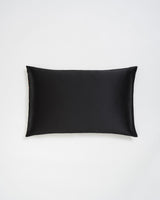 Aurora Silk Pillowcase Black Folksy Fox by Fable England