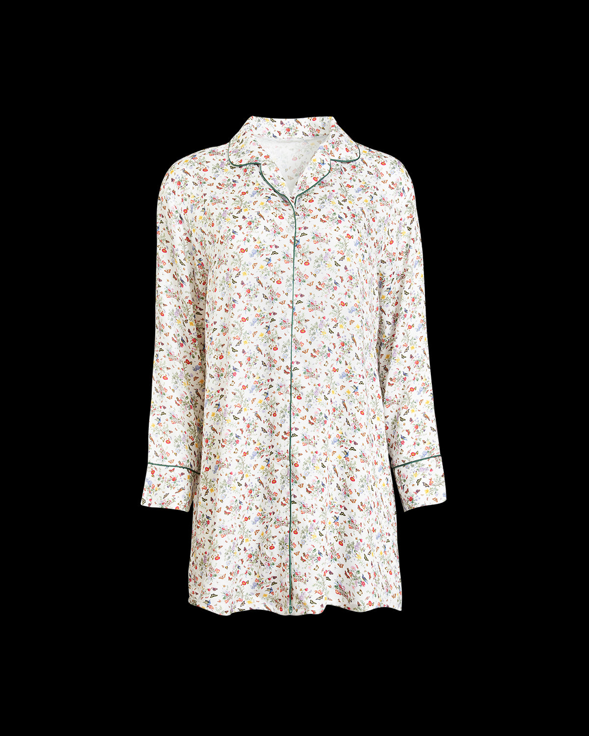 Camisa de Dormir Flores & Fruta - Crema