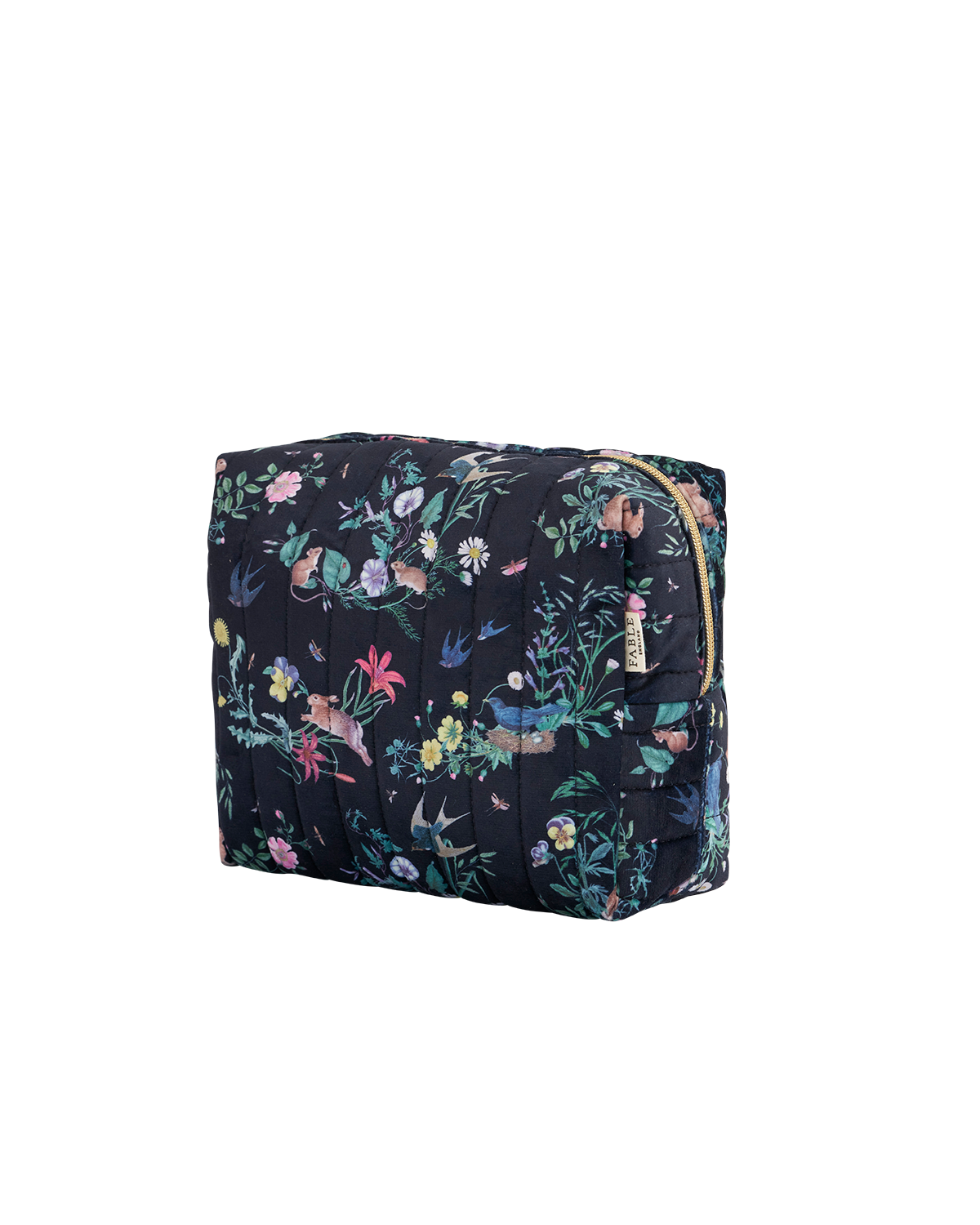 Running Bunny Large Quilted Makeup Bag