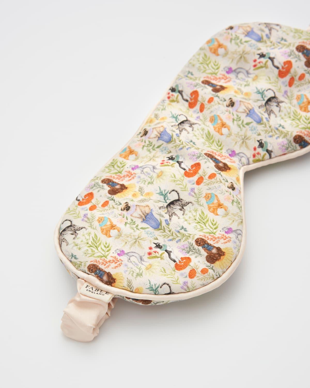 Catherine Rowe Pet Portraits Margarita Green Sleep Mask