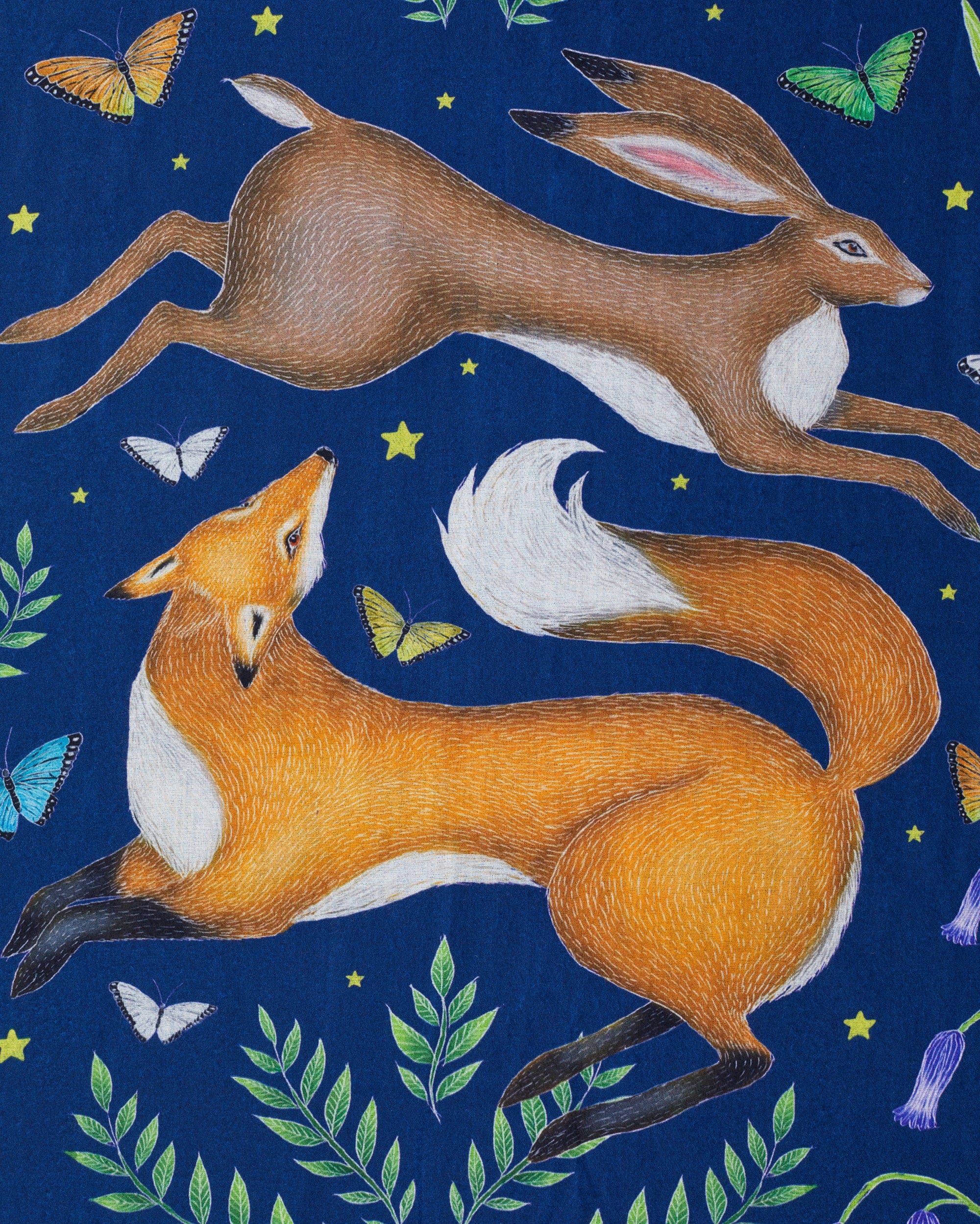Hare & Fox Catherine Rowe Scarf with Tassels by Fable England