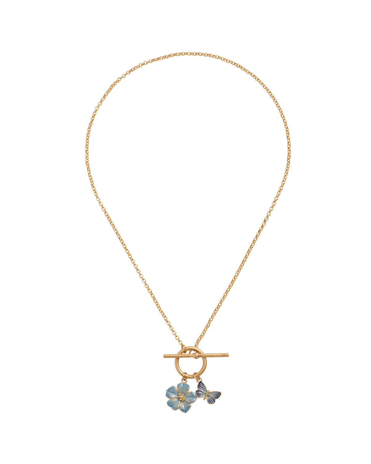 Butterfly & Flower Necklace