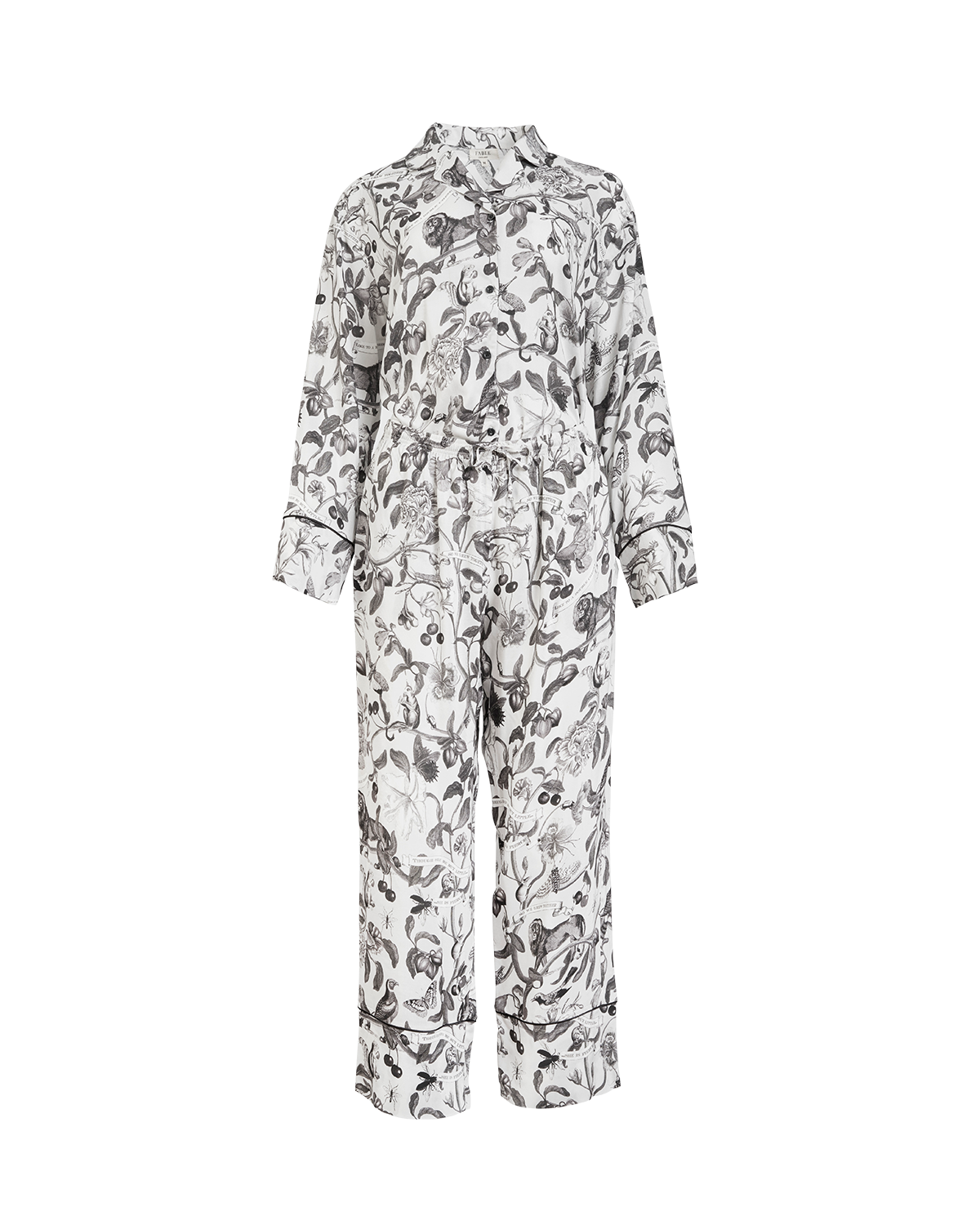 Tree of Life Monochrome Long Pyjamas