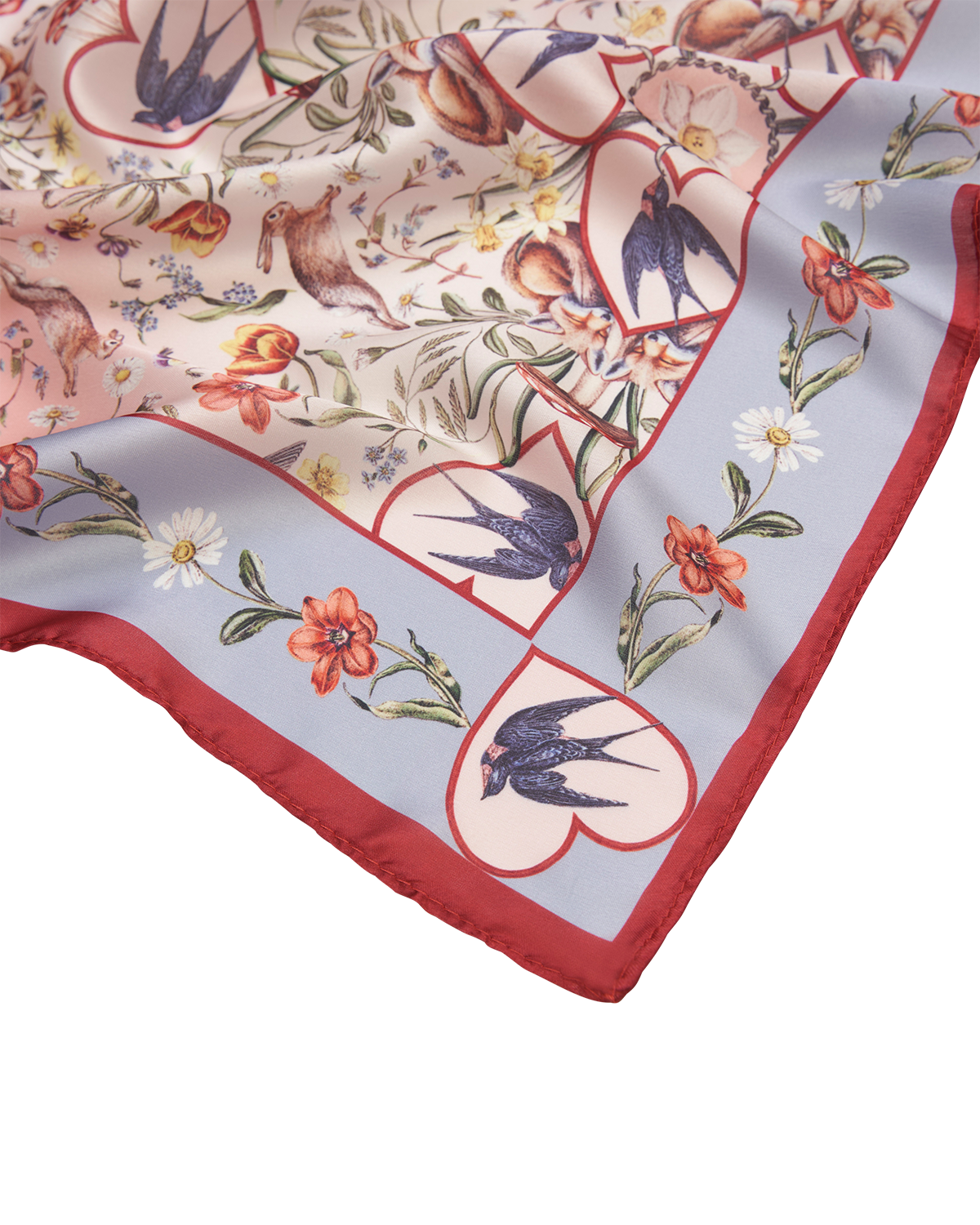 Folksy Fox Silky Scarf