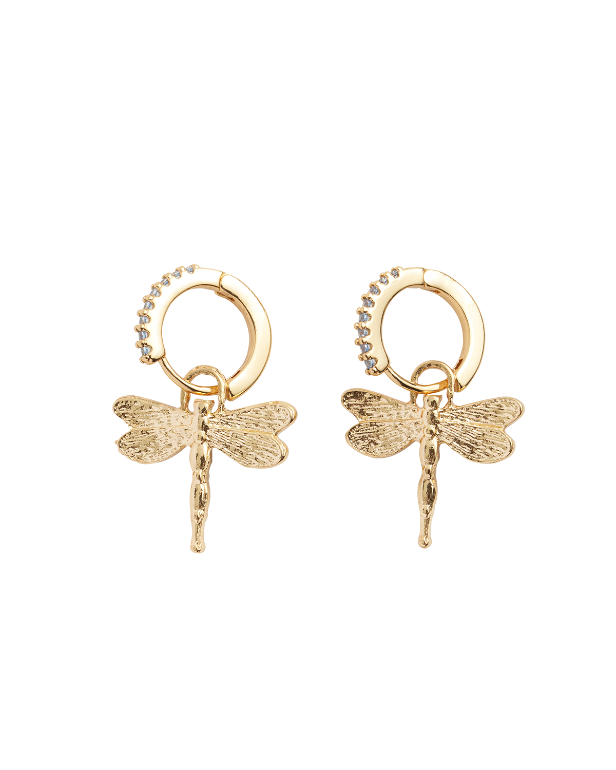 Dragonfly Crystal Earrings