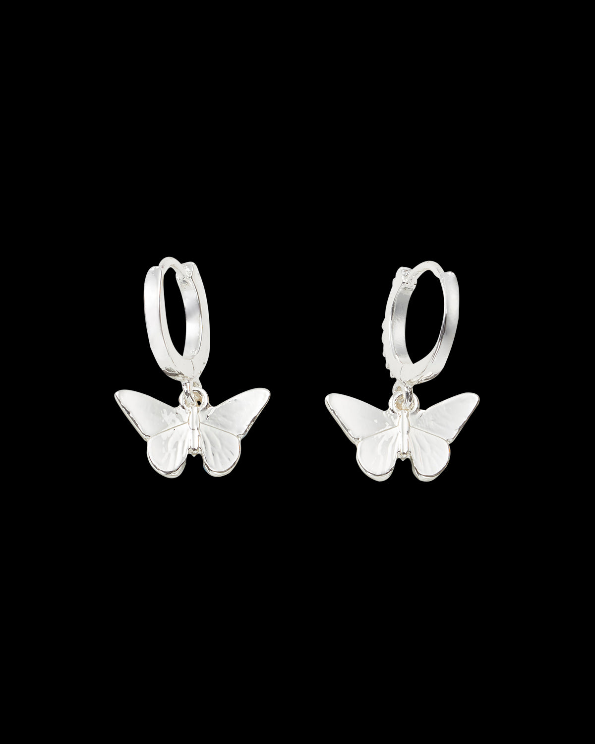 Pendientes Mariposa Azul - Plata