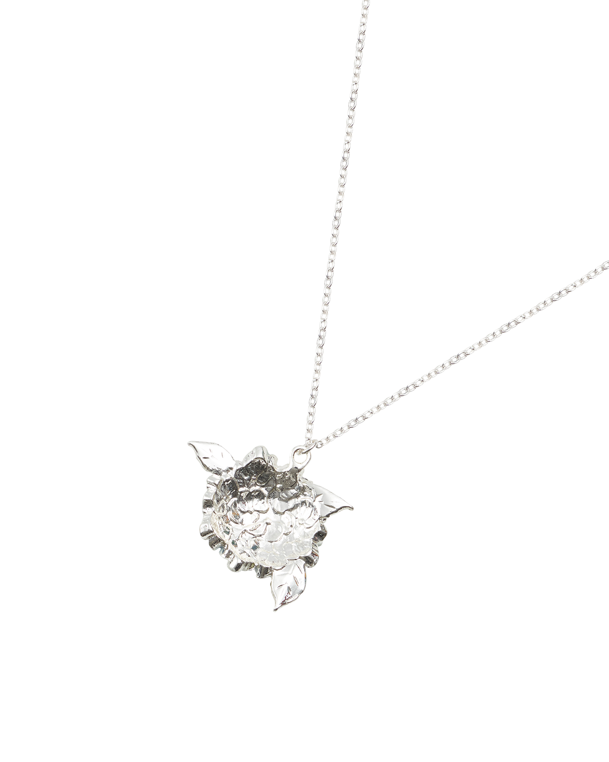 Hydrangea Silver Necklace