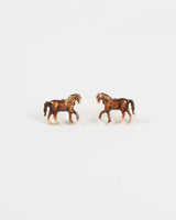 Enamel Horse Earrings by Fable England