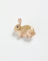 Enamel Rabbit Brooch by Fable England