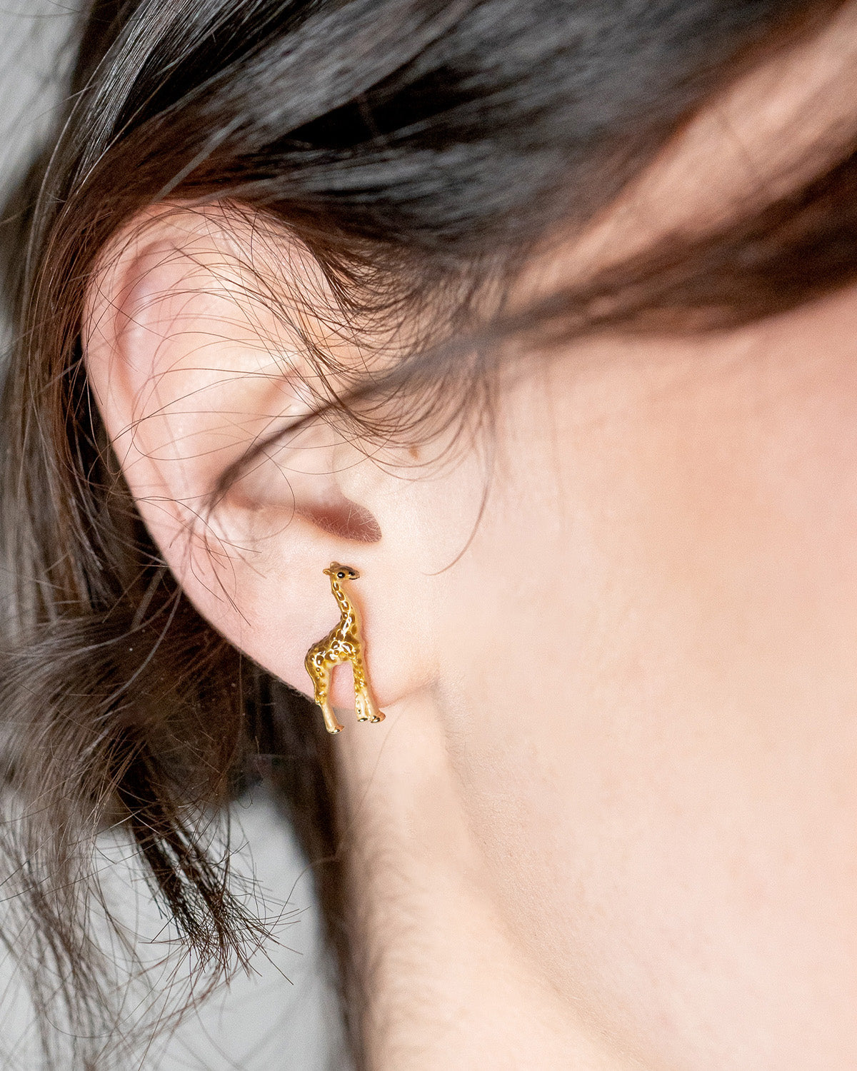 Pendientes stud de jirafa