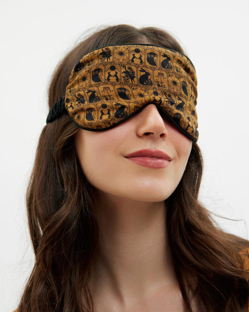 Tarot Tales Celestial Sleep Mask Bronze Gold by Fable England