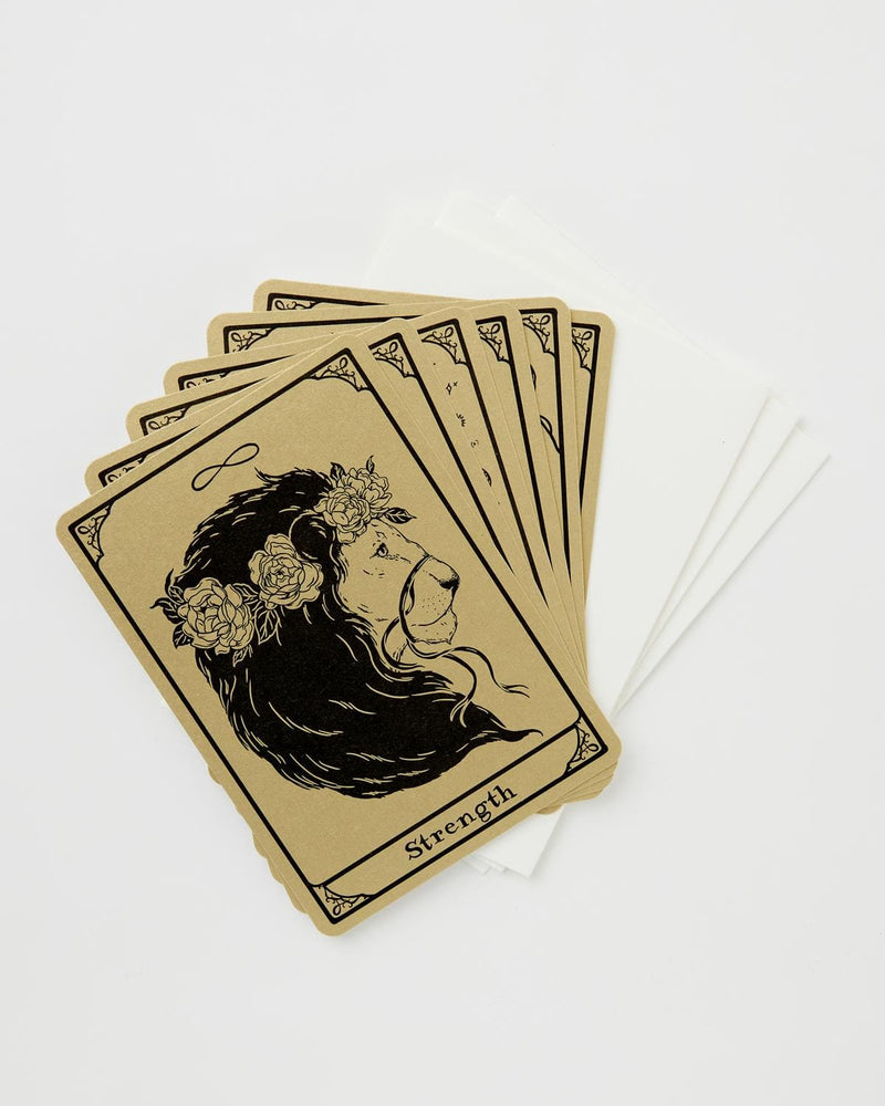 Jessica Roux Tarot Tales Postcards 6 Pack - Gold Metallic by Fable England
