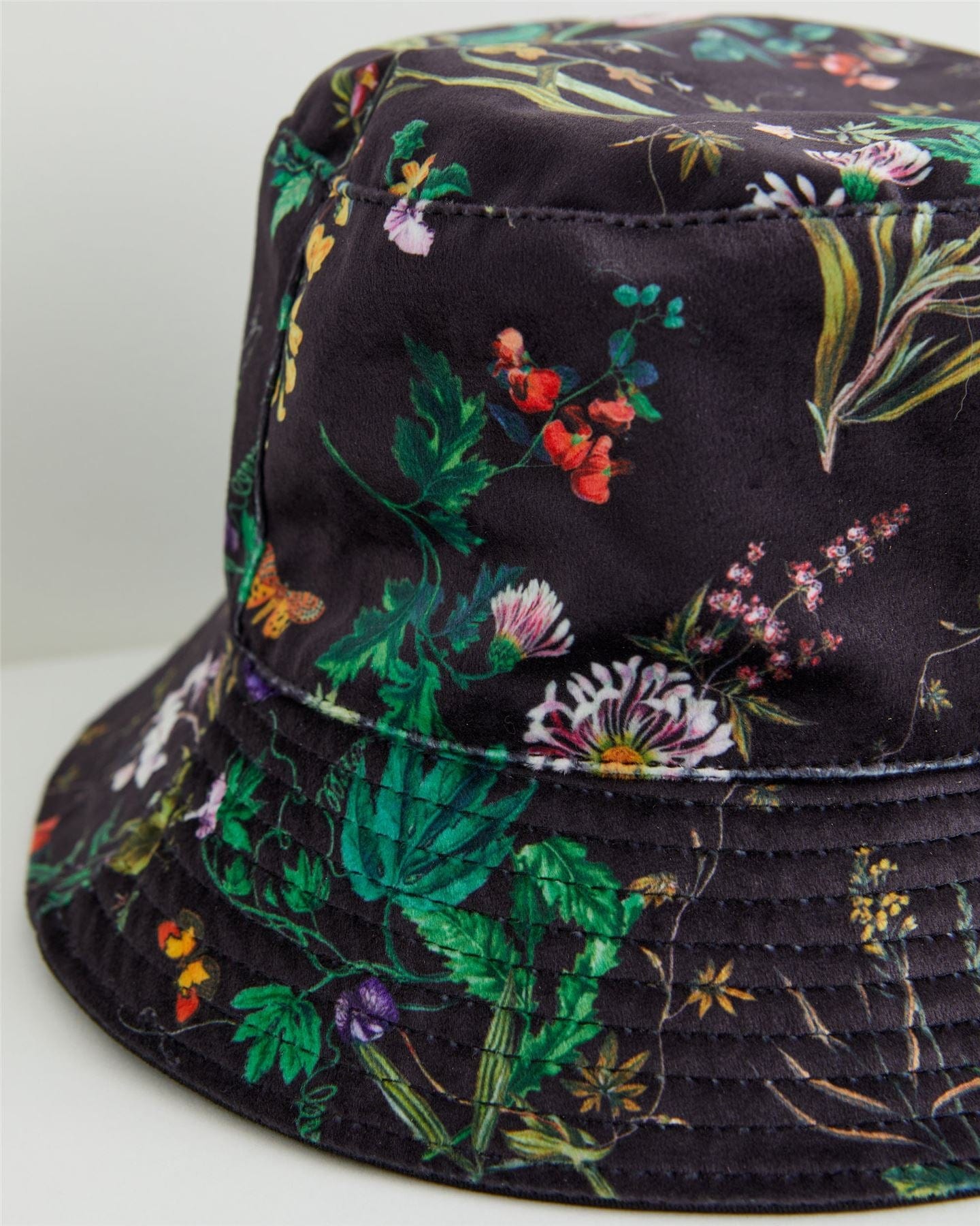 Pumpkin Black Bucket Hat by Fable England
