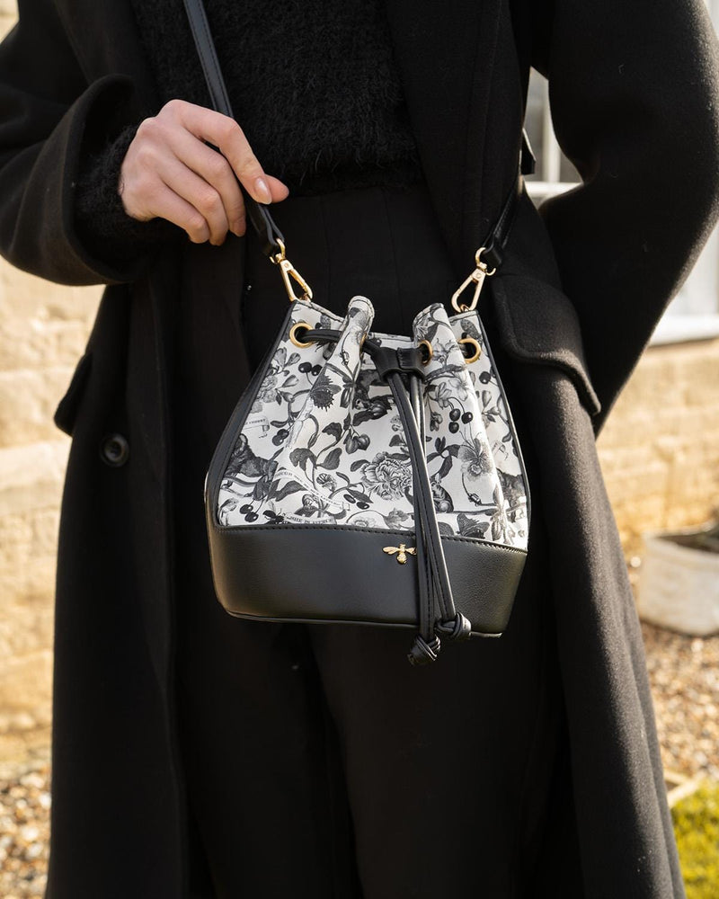 Tree Of Life Bucket Bag - Black by Fable England