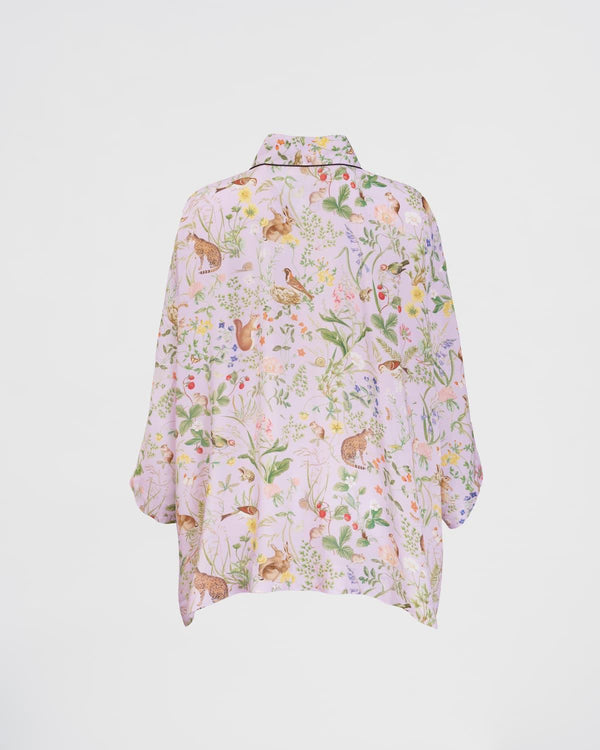 Meadow Creature Lilac Short Kimono