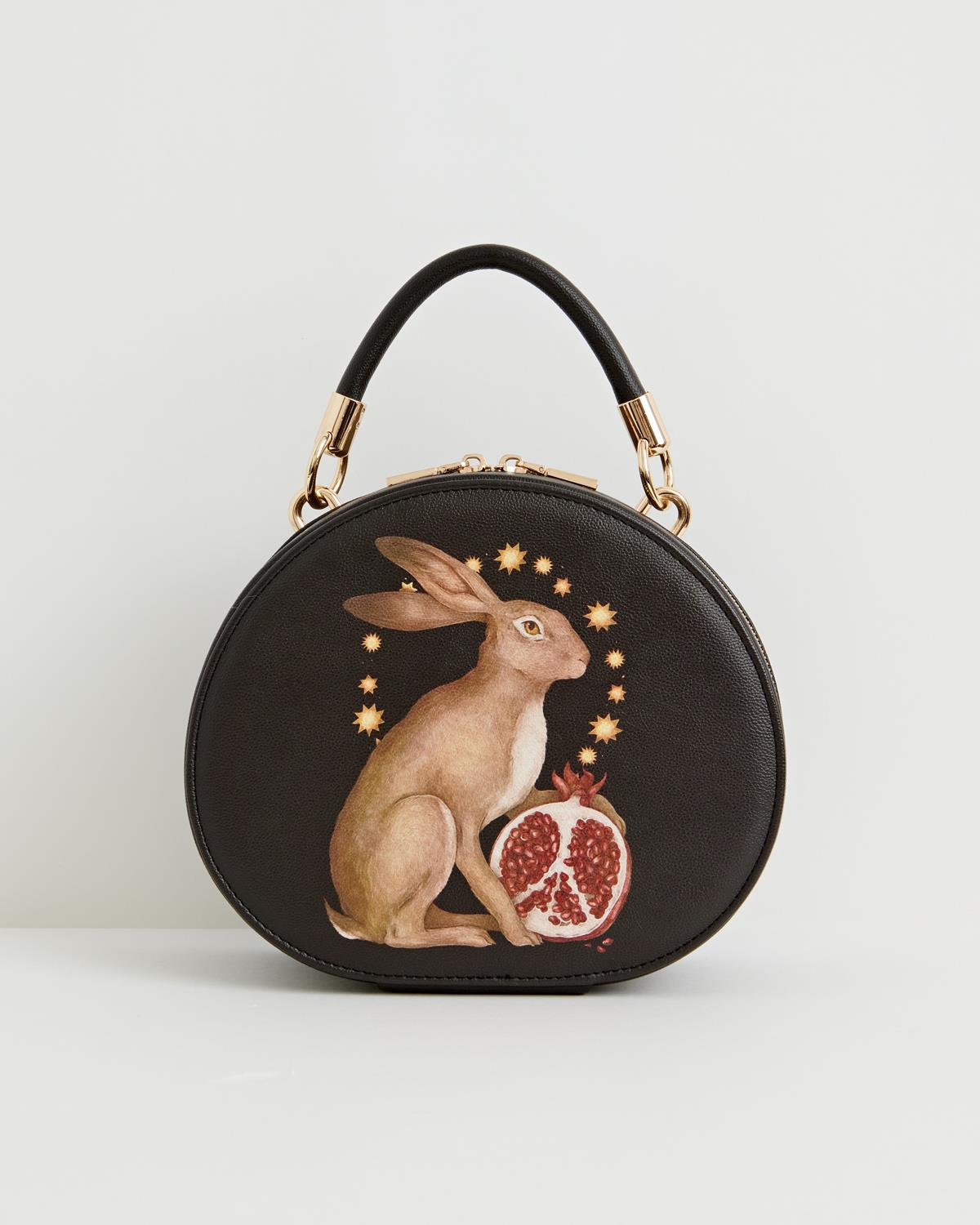 Sac à main Tarot Tales l'Impératrice Jessica Roux – Noir