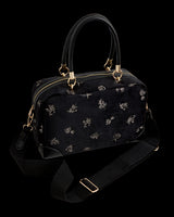 Hepsie Embroidered Bag Black Velvet
