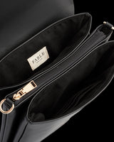 Deco Blooms Black Crossbody Handbag