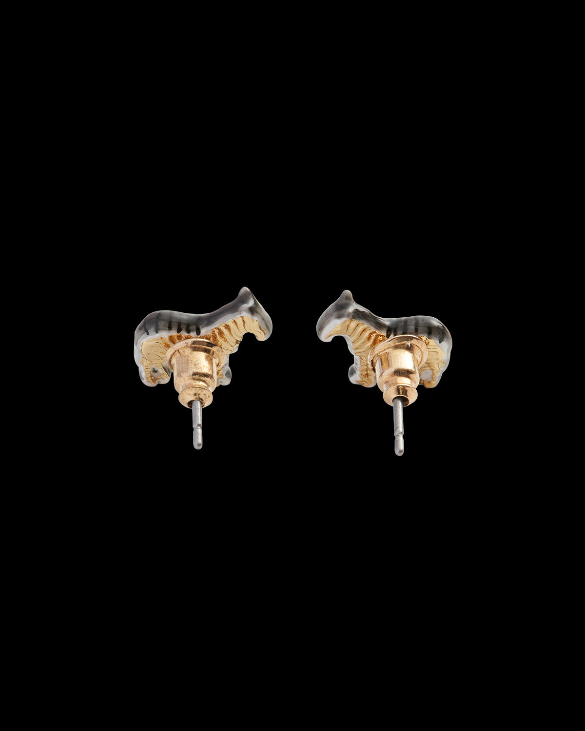 Zebra Stud Earrings