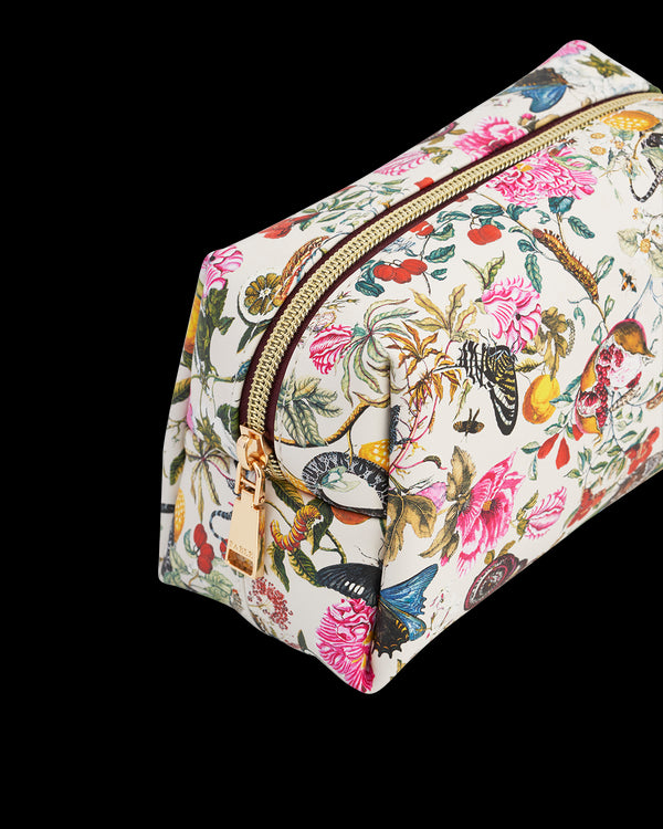 Floral Engravings Cosmetics Pouch