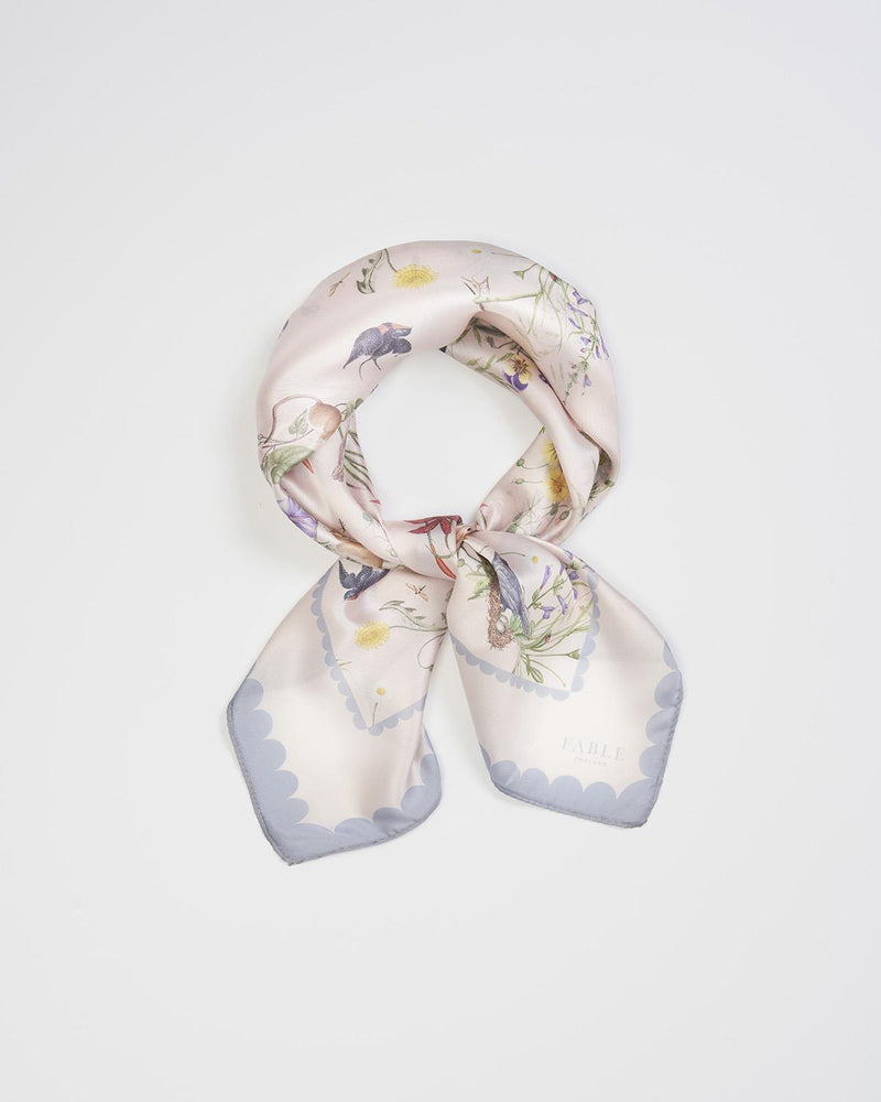 High Tea Toile Square Scarf