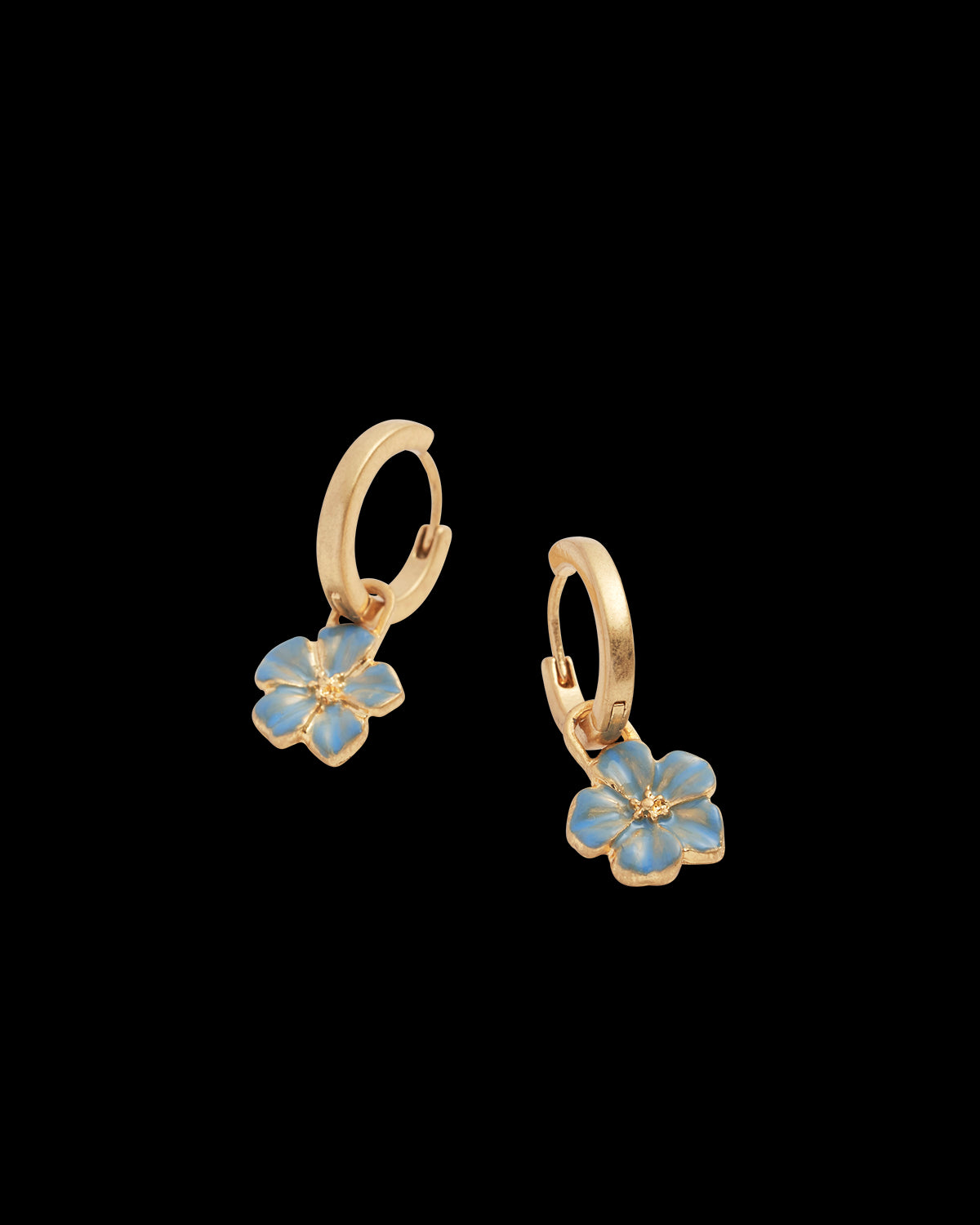 Flower Huggie Earrings