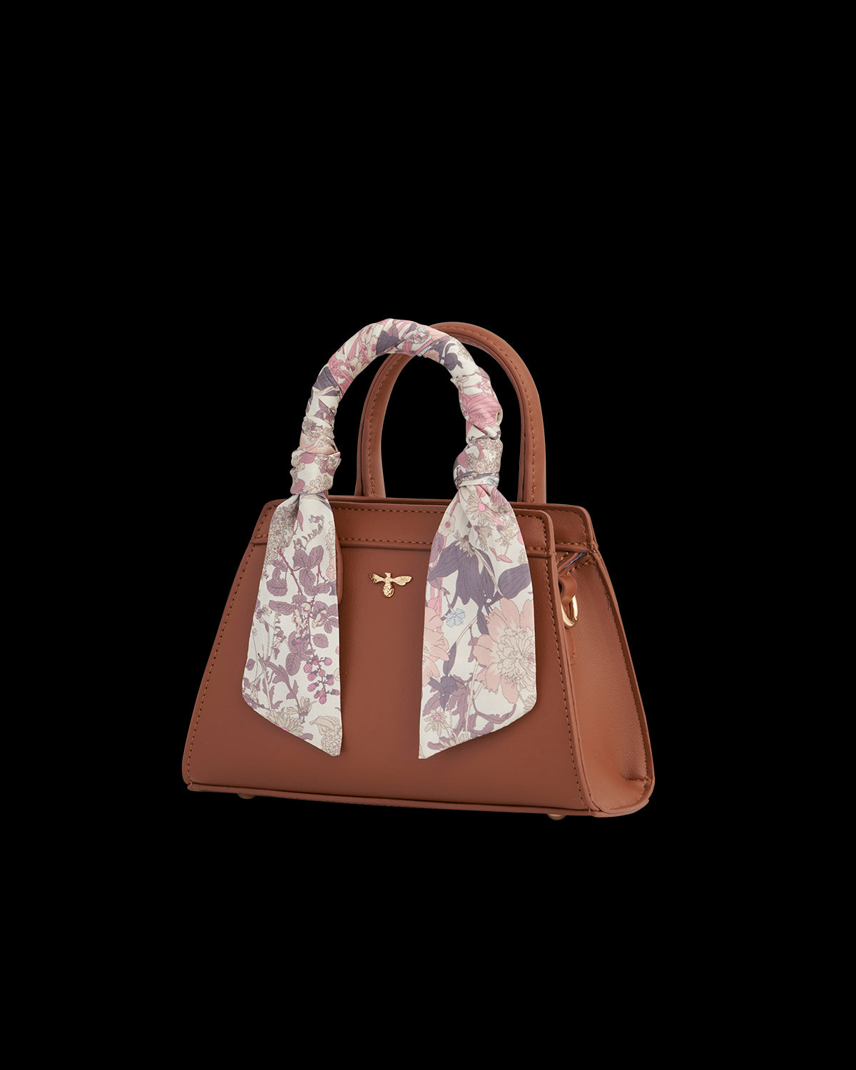 Deco Blooms Mini Tan Tote