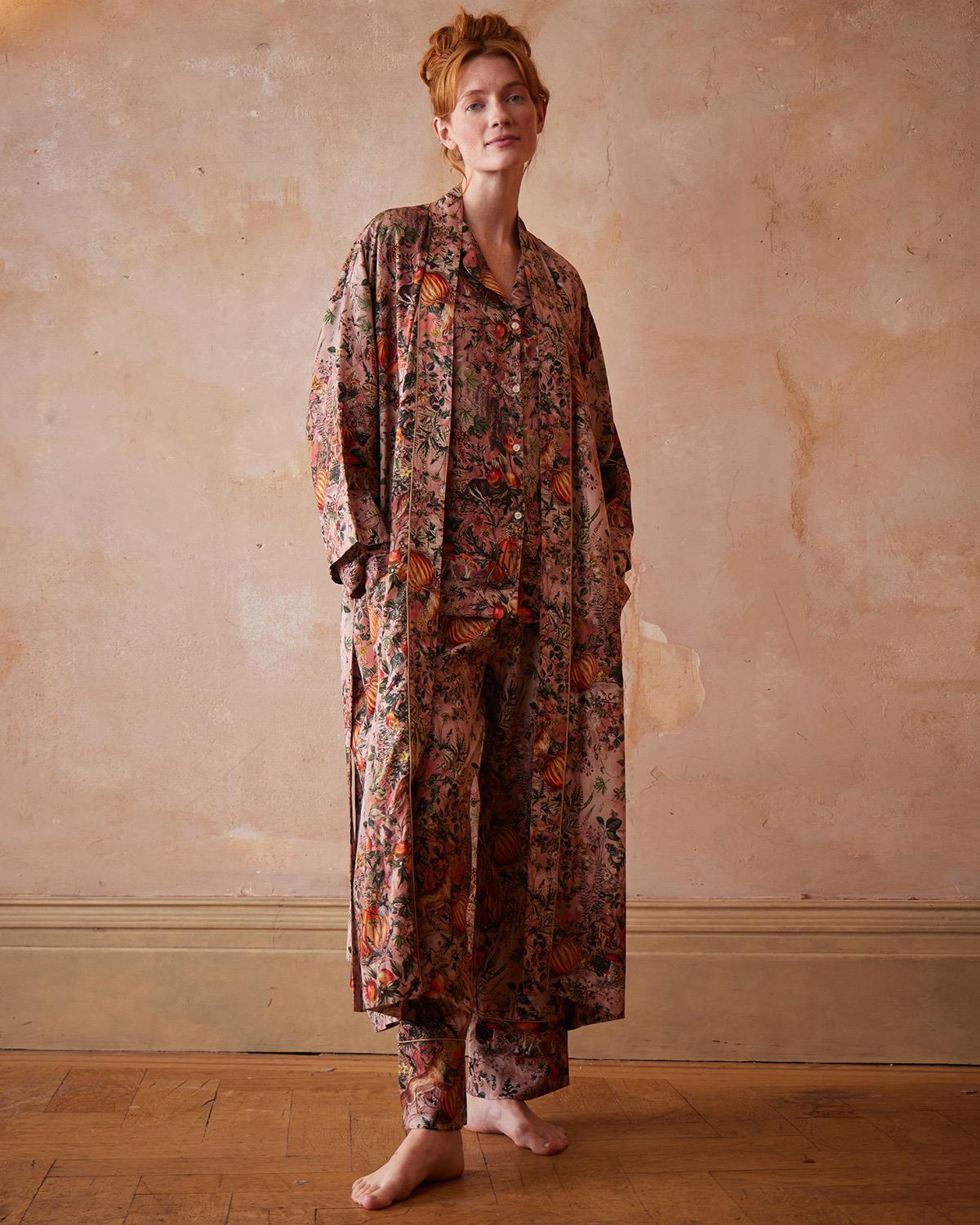 Nocturnal Garden Kimono Pink Lady