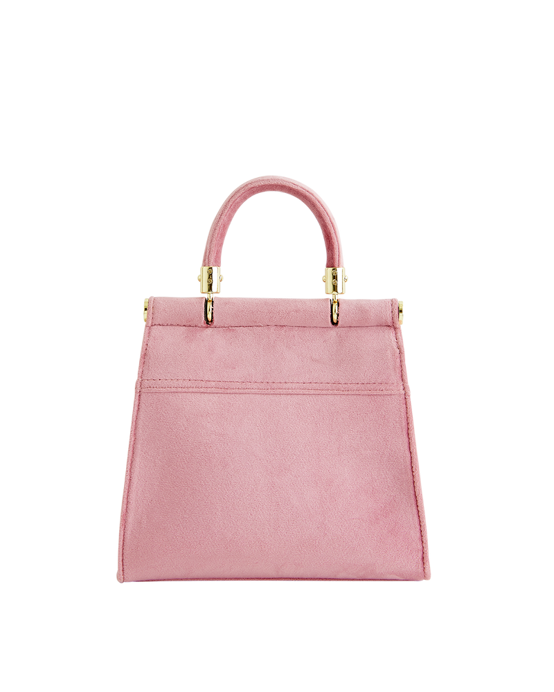 Morning Song Bird Embroidered Mini Pink Tote