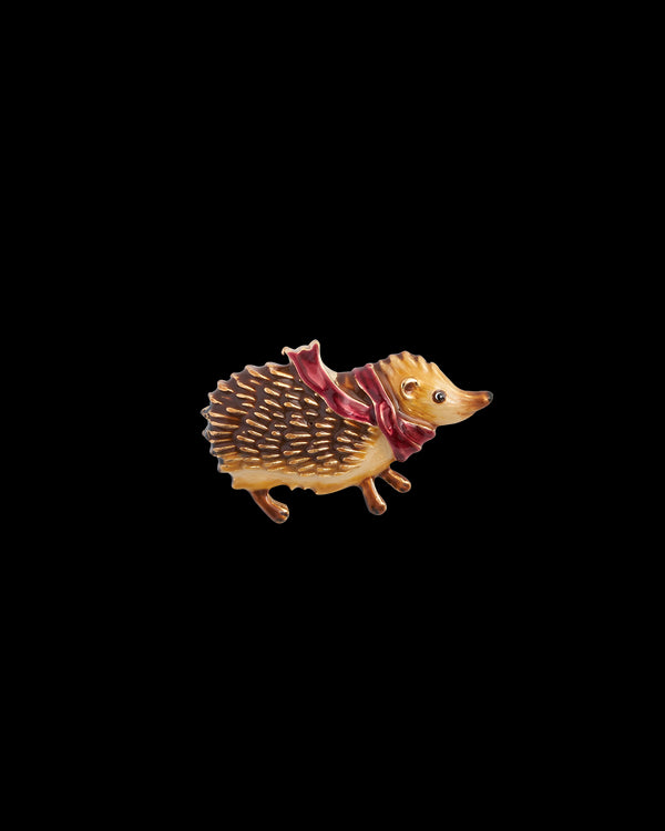 Cosy Hedgehog Charm Brooch