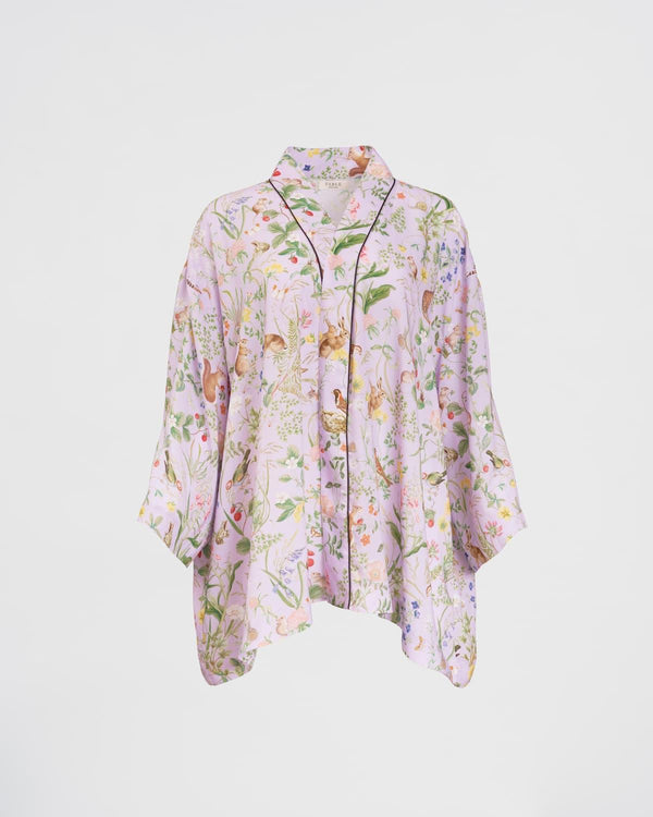 Meadow Creature Lilac Short Kimono