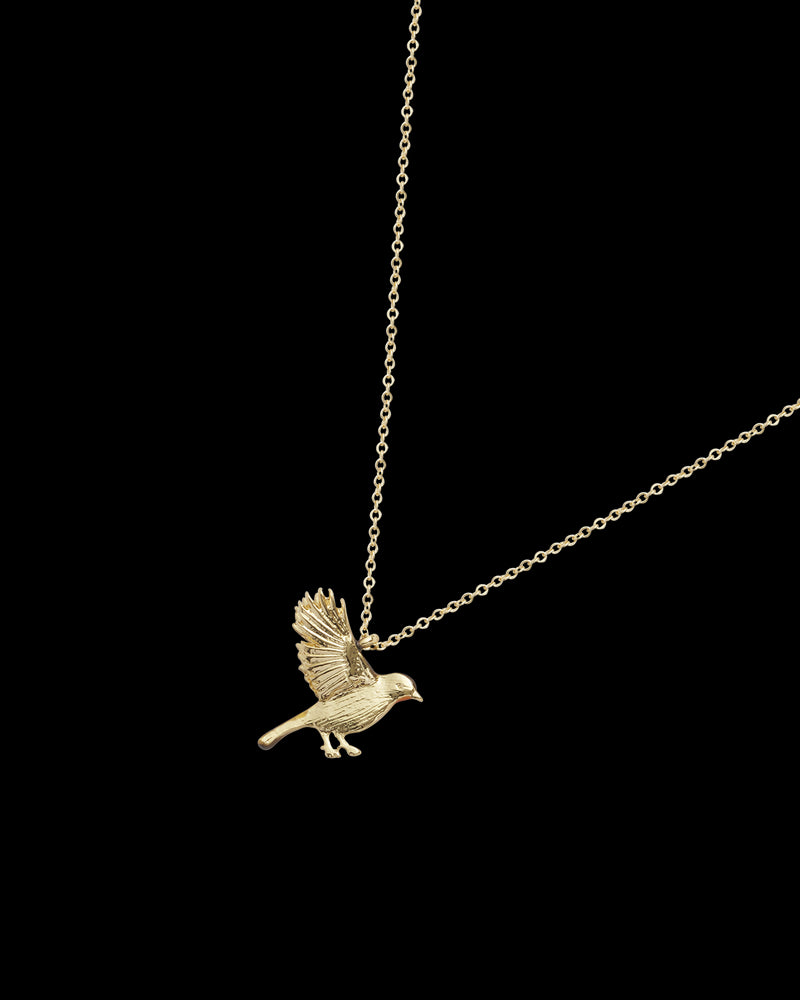 Enamel Robin Necklace
