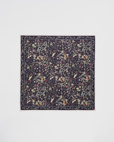 Wolf Garden Navy Square Scarf