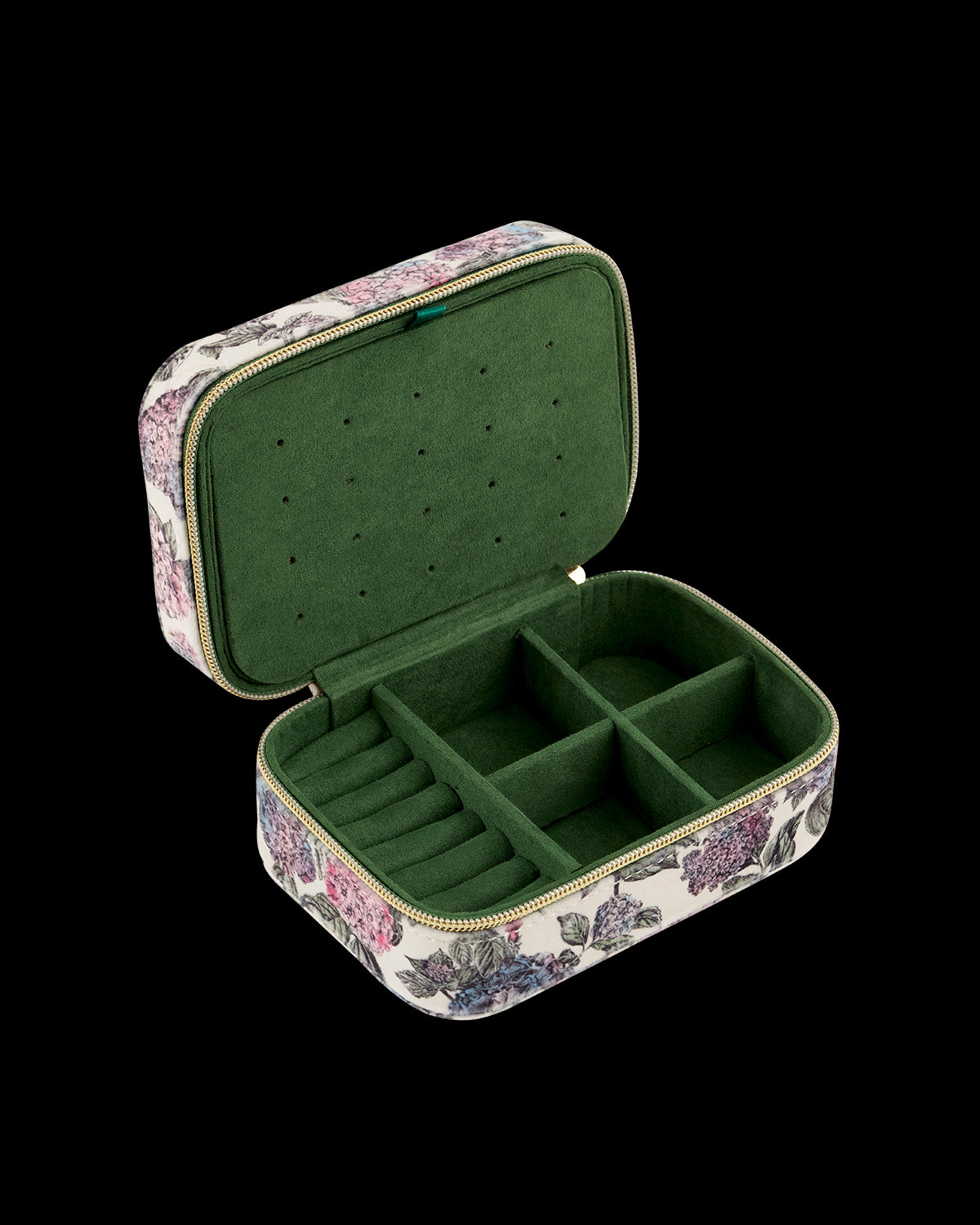 Hydrangea ベルベットジュエリーボックス ラージ | Fable England