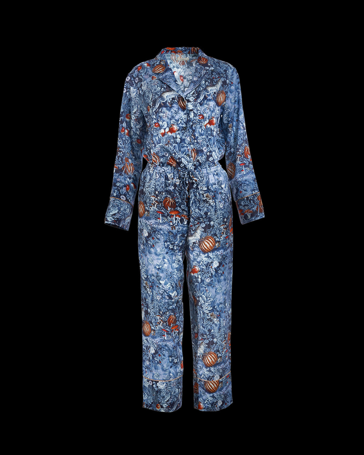 Nocturnal Garden Pyjamas Midnight Blue