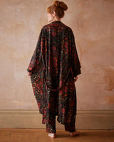 Folksy Fox Kimono Black