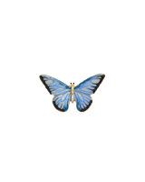 Enamel Blue Butterfly Brooch