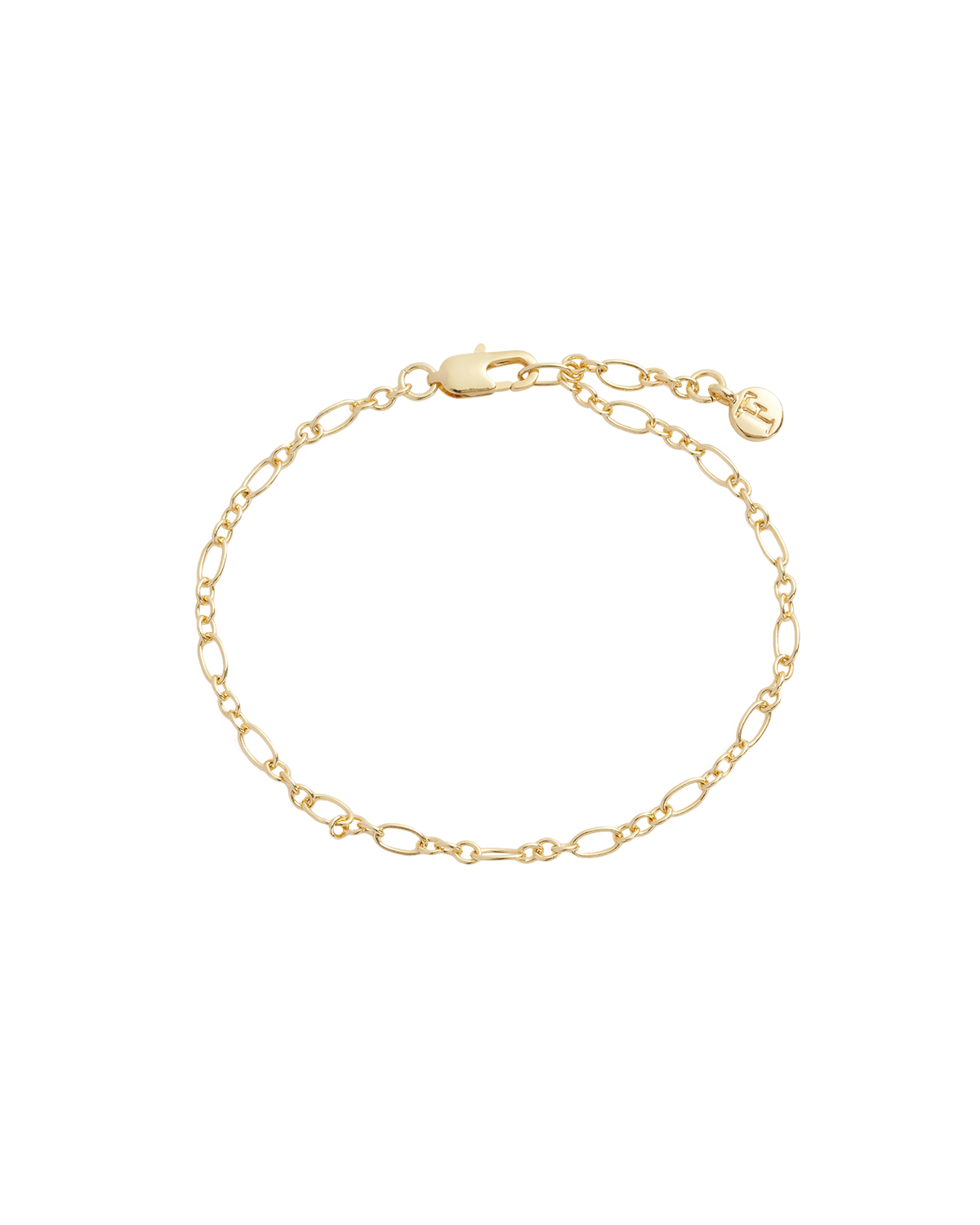 Pulsera Cadena Fígaro Ovalada