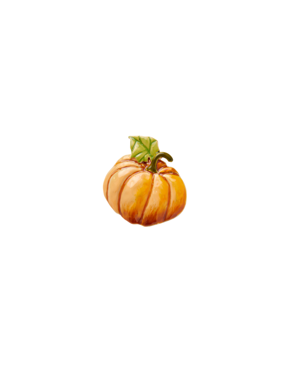 Enamel Pumpkin Brooch