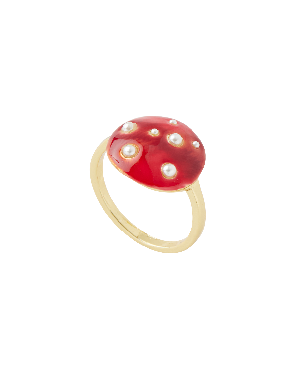 Enamel Mushroom Ring