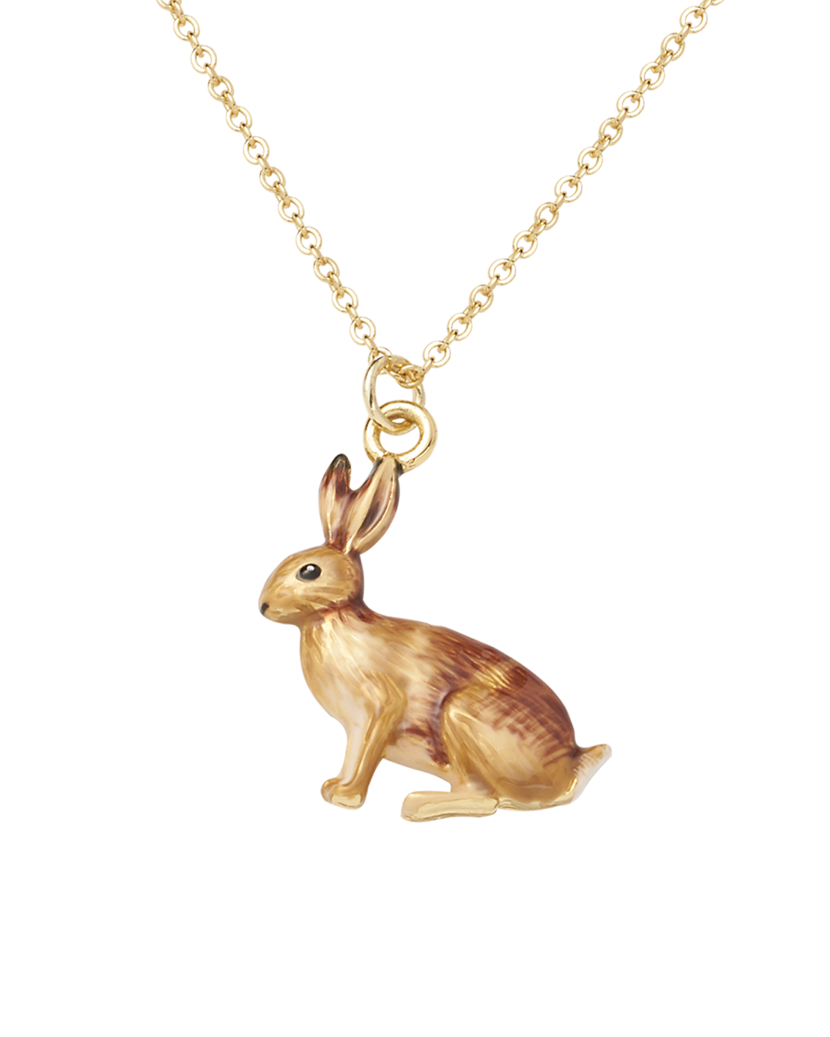 Enamel Rabbit Short Necklace