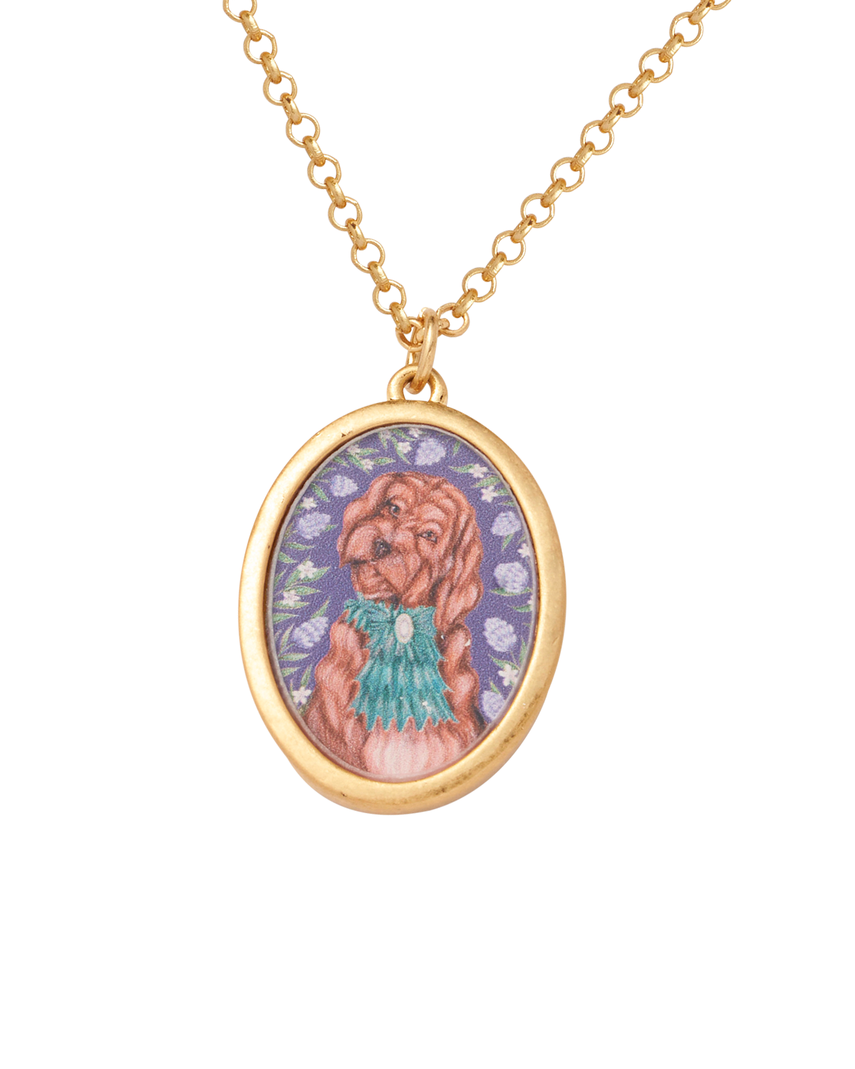 Catherine Rowe Pet Portraits Doodle Pendent Short Necklace