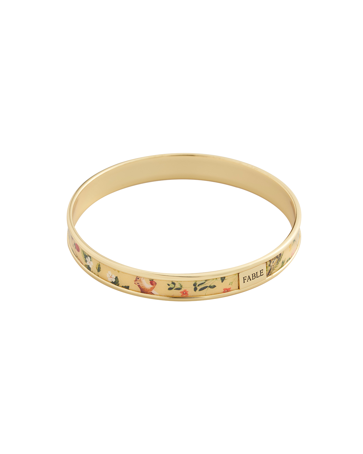 Meadow Creature Printed Bangle Yellow