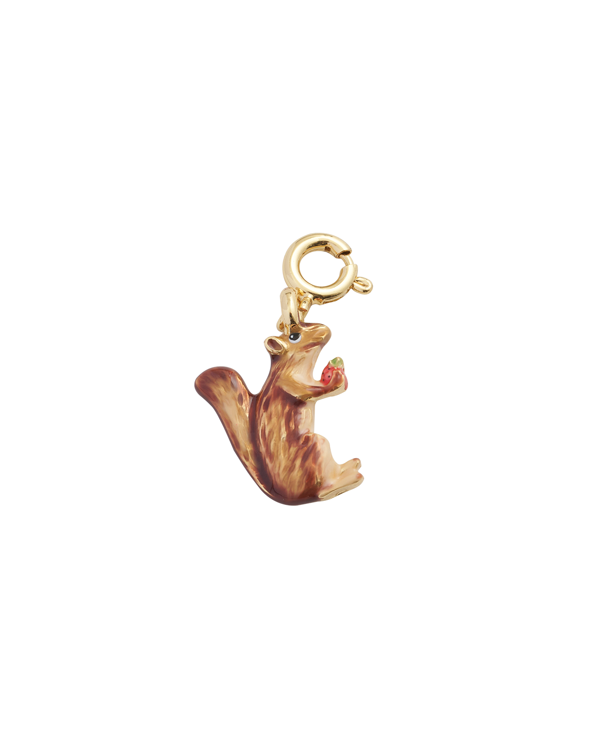 Enamel Cheeky Squirrel Charm