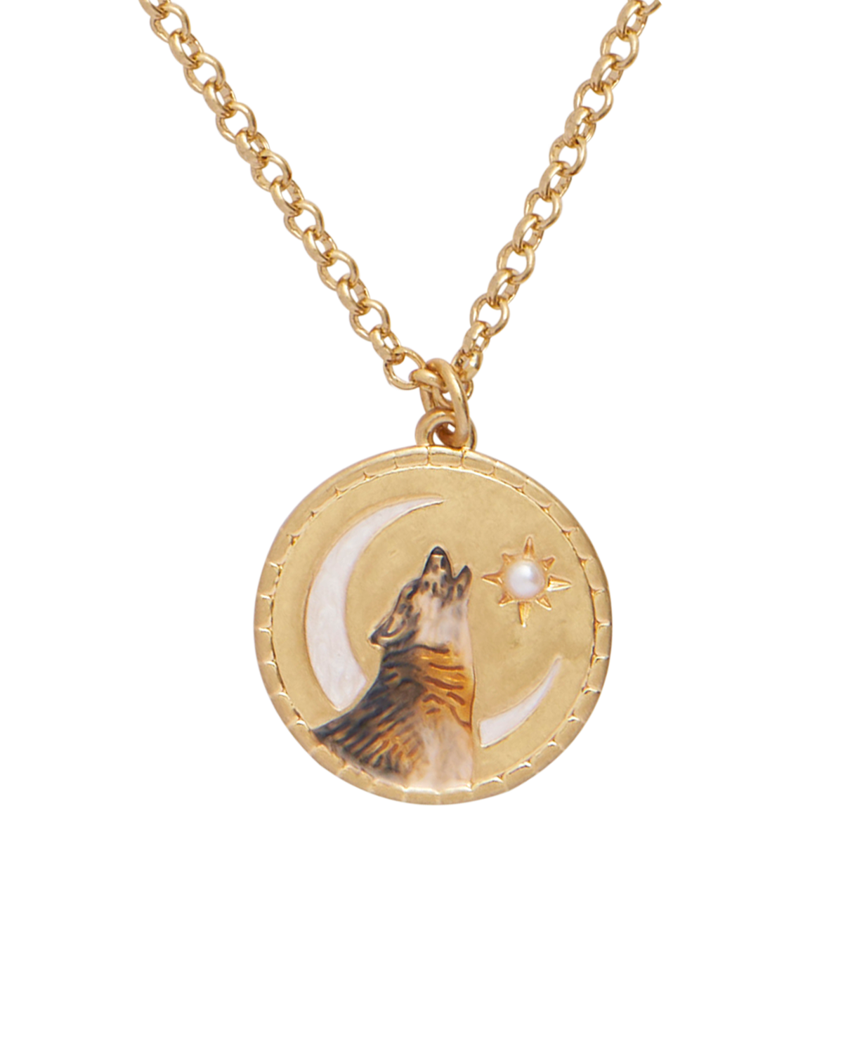 Collier à pendentif Guide spirituel Loup