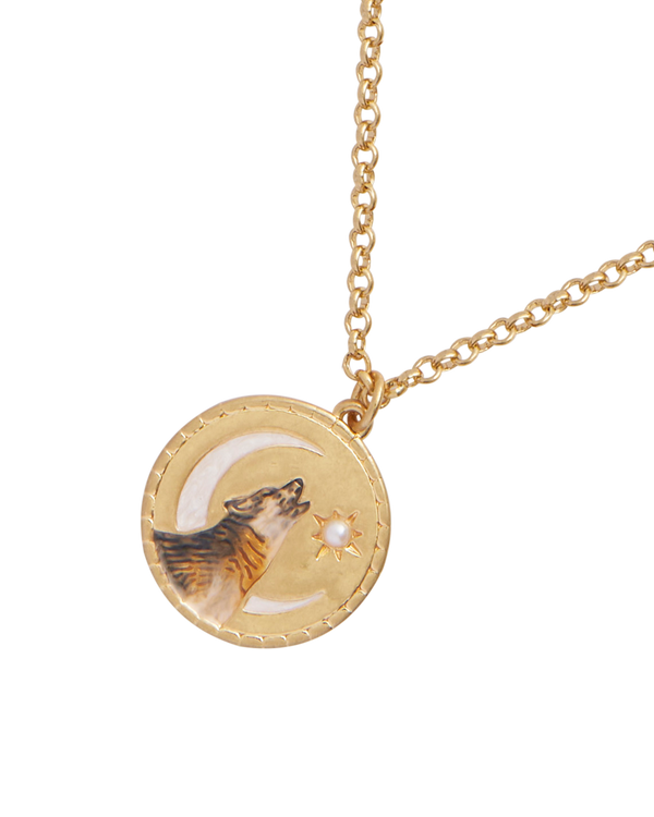 Wolf Spirit Guide Pendant Necklace