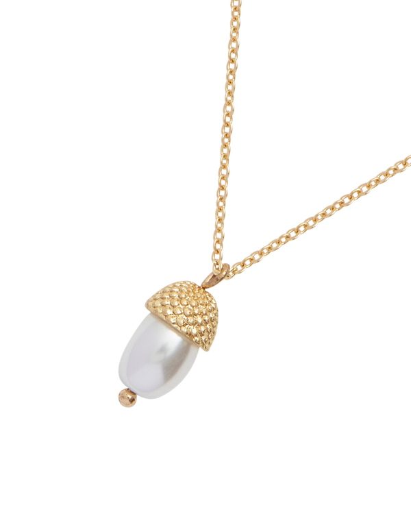 Acorn Pearl Necklace